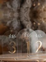 Wedding Table Number Acrylic Stand - Image 2