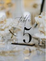 Wedding Table Number Acrylic Stand