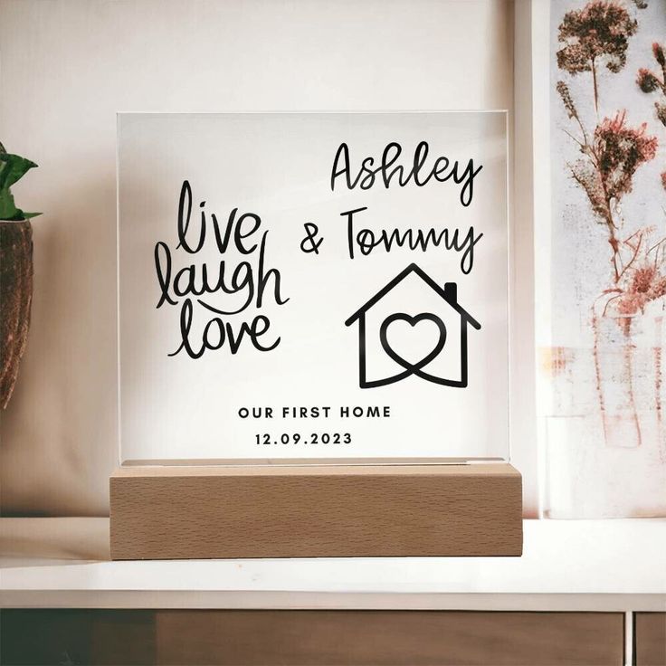 e25eb1224356bcd6c1f6a6d48e37d725 Housewarming Acrylic Stand - Image 1