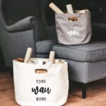 Personalisierbare Aufkleber für Stoffaufbewahrungsboxen